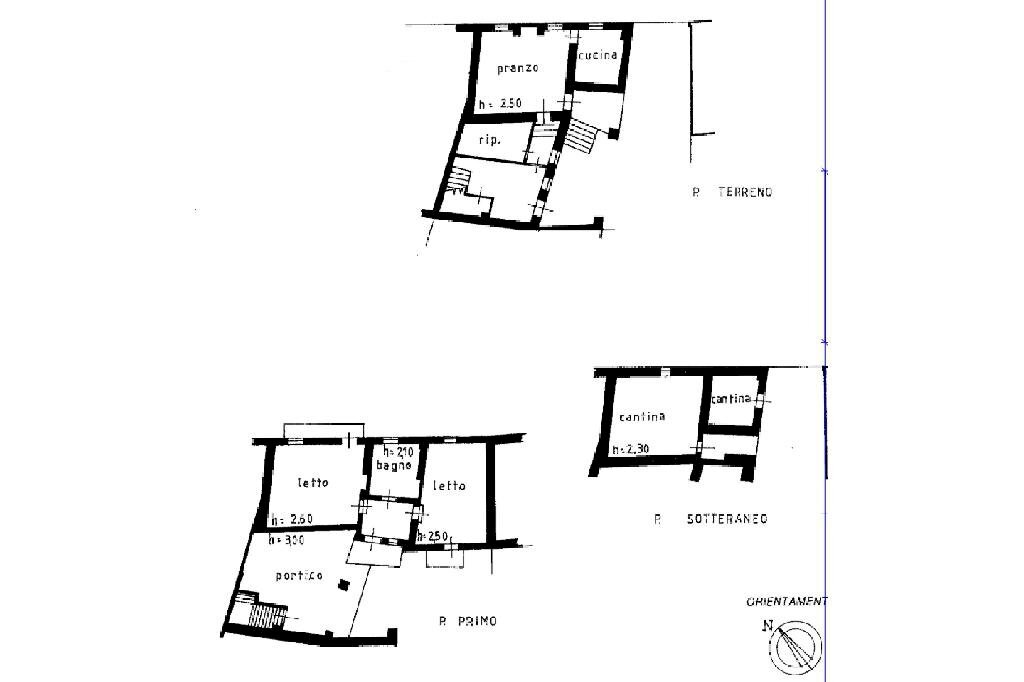Semi-detached house Via Perosa, Narzole - floor plans 1