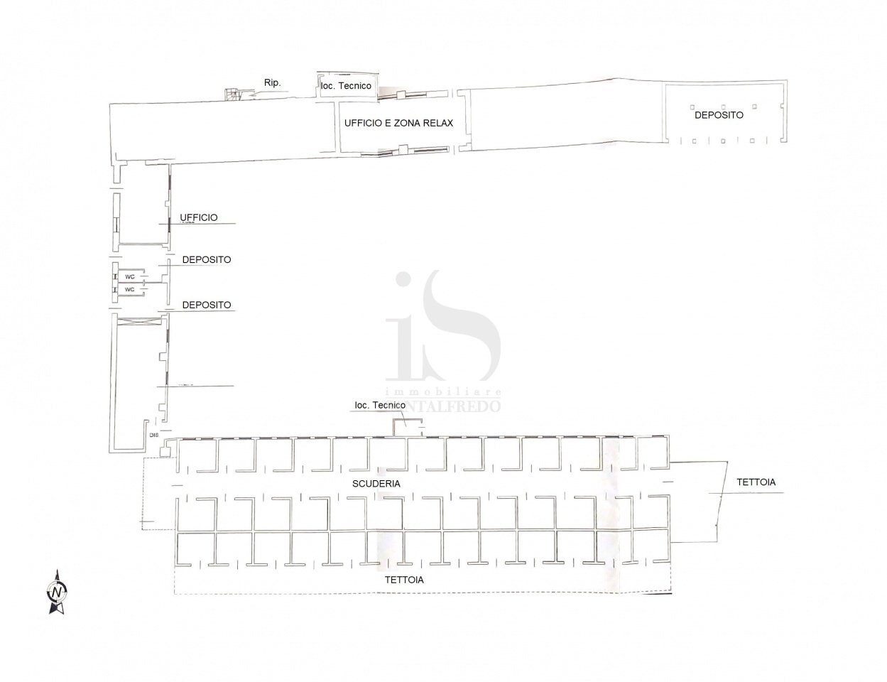 Lodi Maneggio in Vendita Planimetria - Agritourism CASCINA CA DE ZECCHI, Tavazzano con Villavesco - floor plans 1