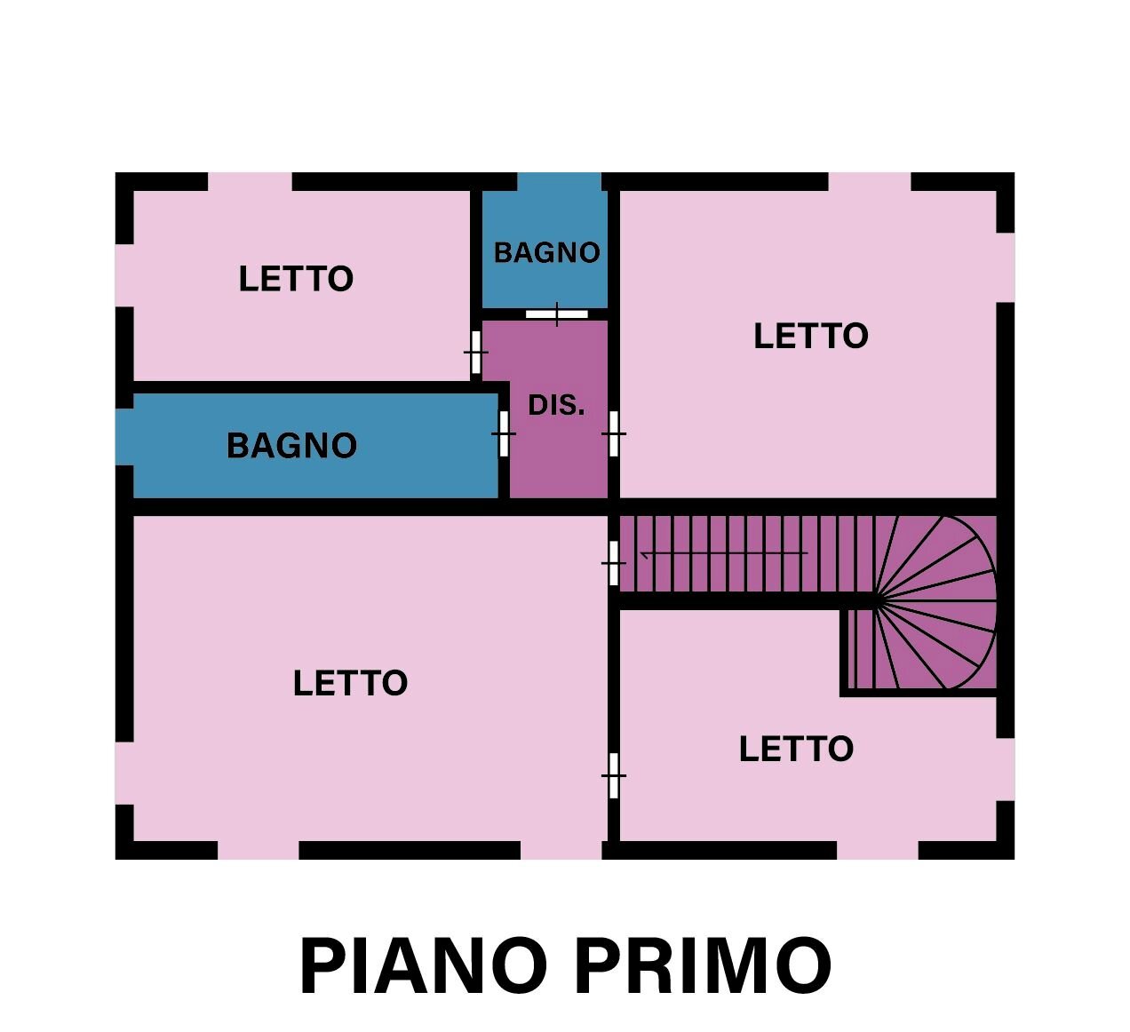 Villa via dei Laghi, Roncofreddo - planimetria 1