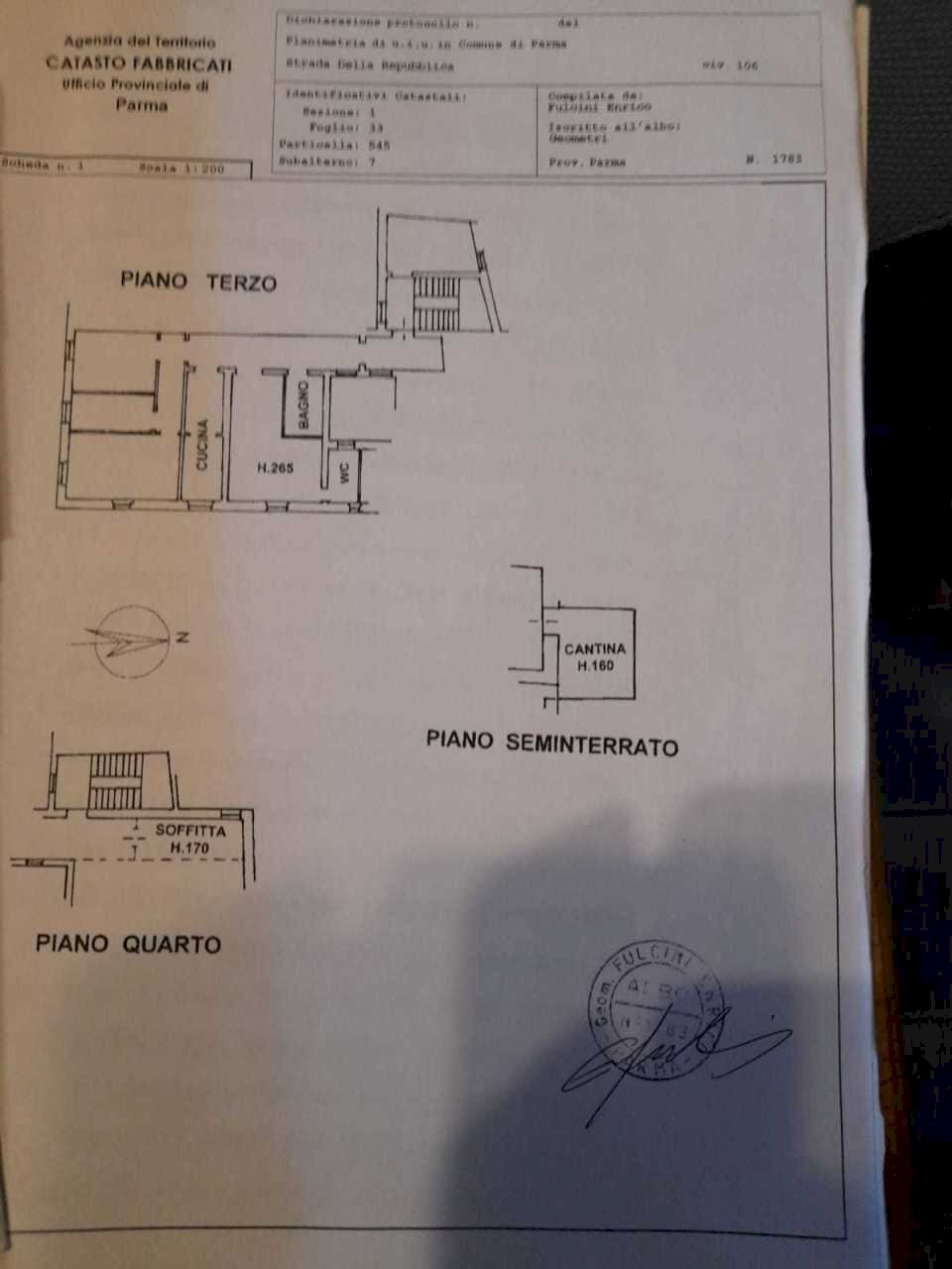 planimetria.jpg - Appartamento Strada della Repubblica 106, Parma - planimetria 1