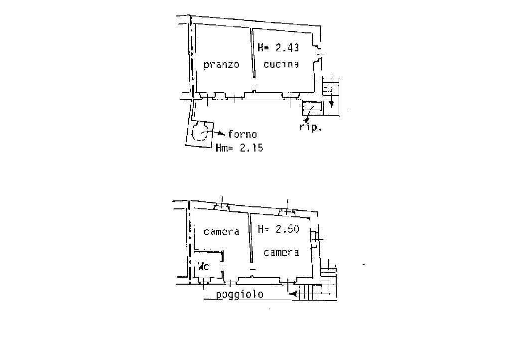 Casa indipendente Frazione Marguata Superiore, San Sebastiano Curone - planimetria 1