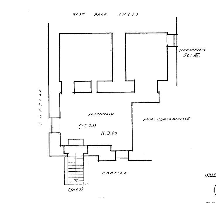 Magazzino via Nemorense, 18, Roma - planimetria 1