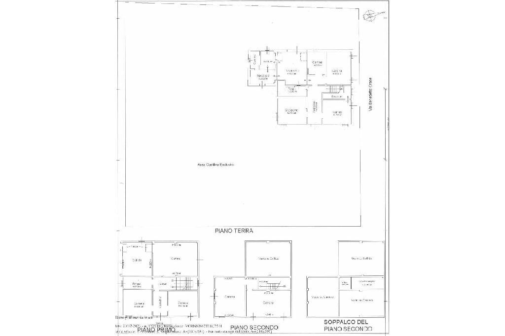 Independent house Via fratelli cervi, Castelnovo di Sotto - floor plans 1
