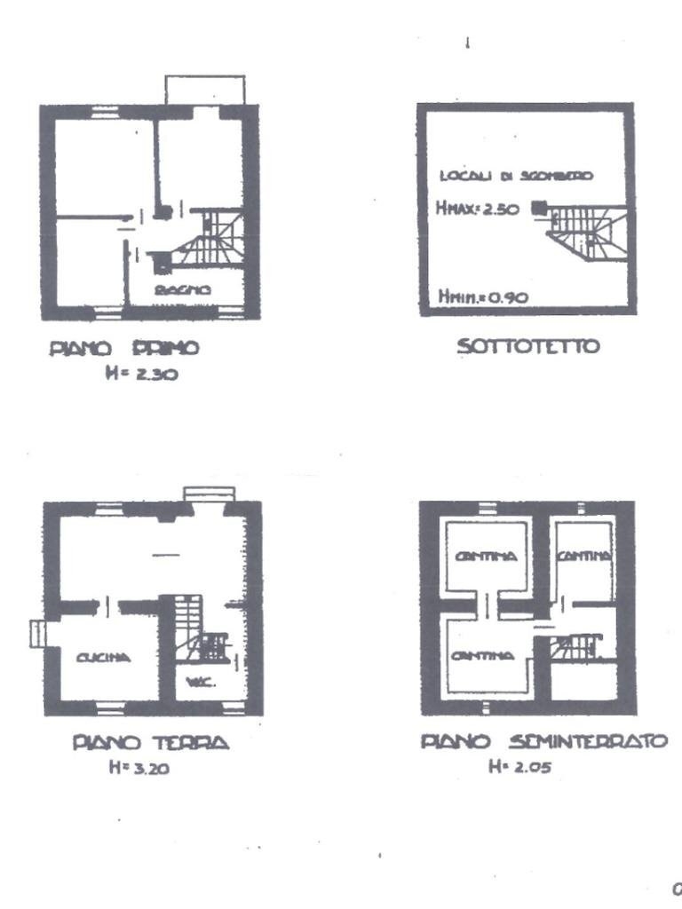 Villa Via Felice Cavallotti, Novi Ligure - floor plans 1