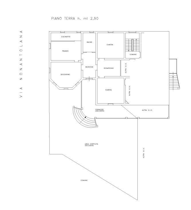 Appartamento Via Nonantolana, Modena (zona Crocetta) - planimetria 1