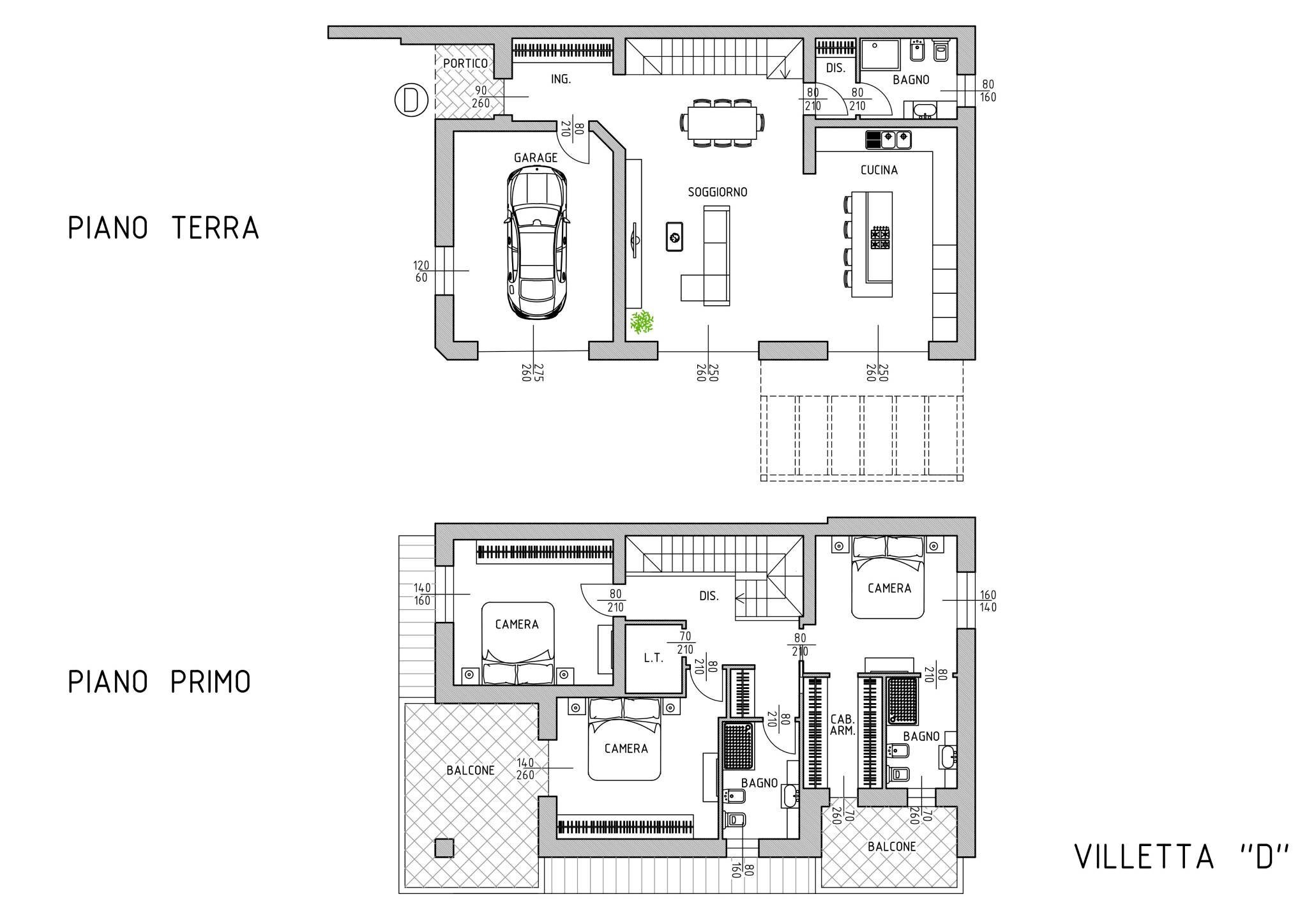 Villa a Schiera Strada Tre Case, Modena - planimetria 1