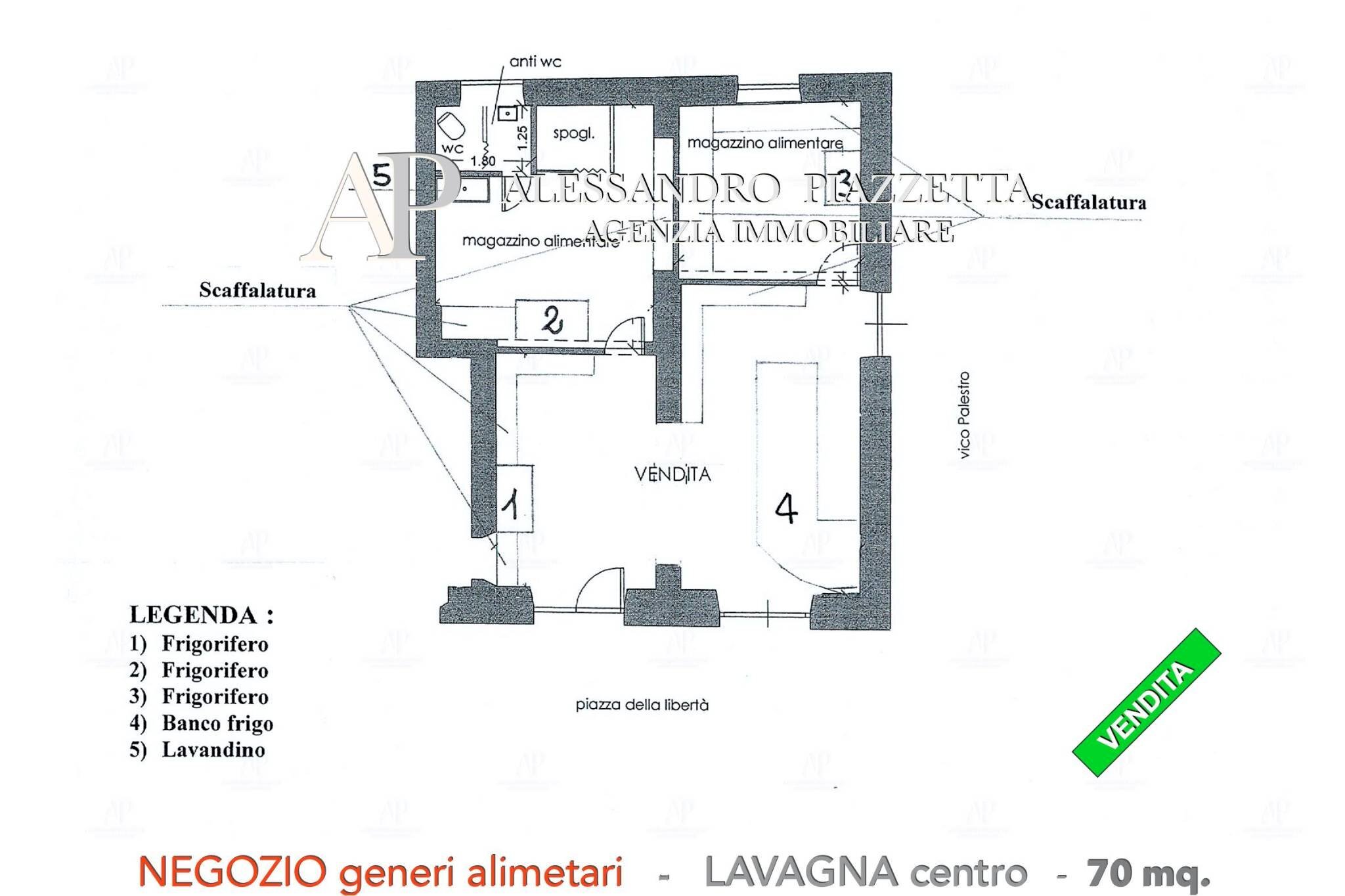 Alimentari - Gastronomia Lavagna - planimetria 1