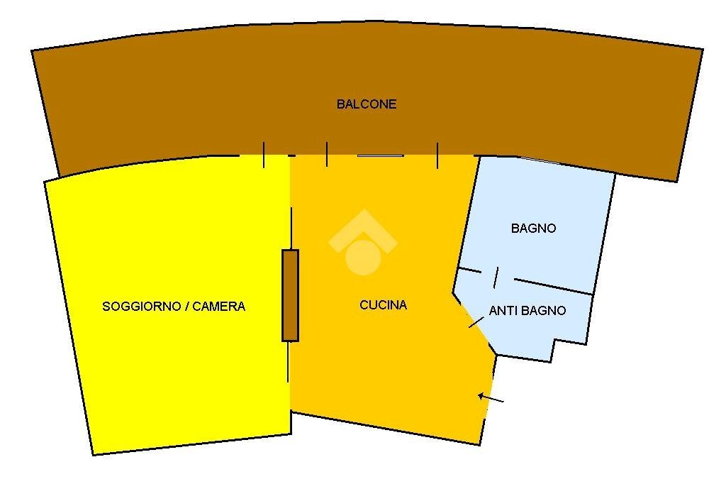 Two-room apartment Regione Molino, Bardonecchia - floor plans 1