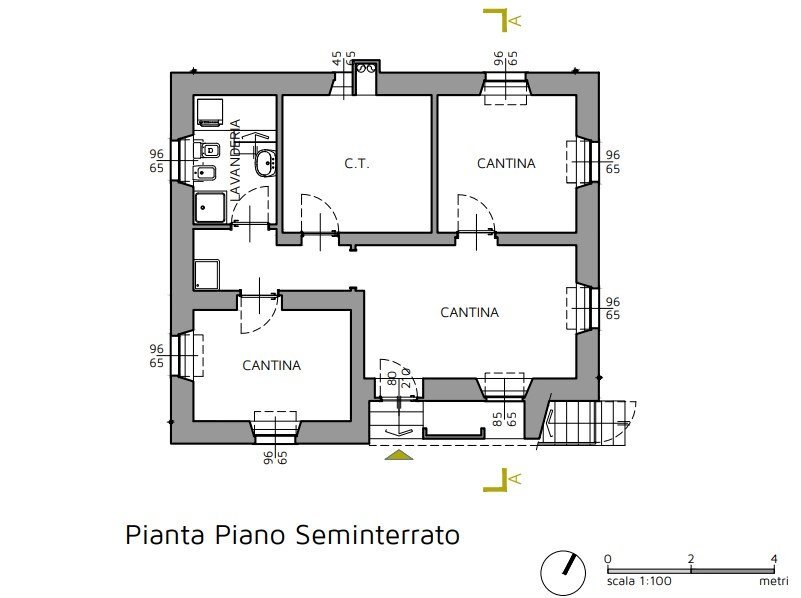 Independent house via Nazionale, 2, Prazzo - floor plans 1