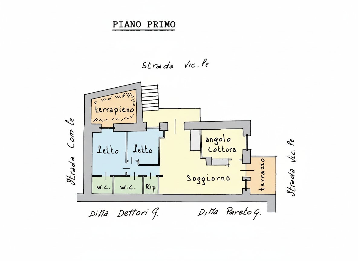 Quadrilocale Borgo Saretto, Snc, Acceglio - planimetria 1