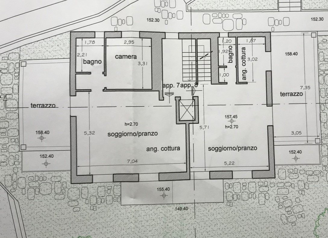 Terreno edificabile via Pissorella, Camogli - planimetria 1