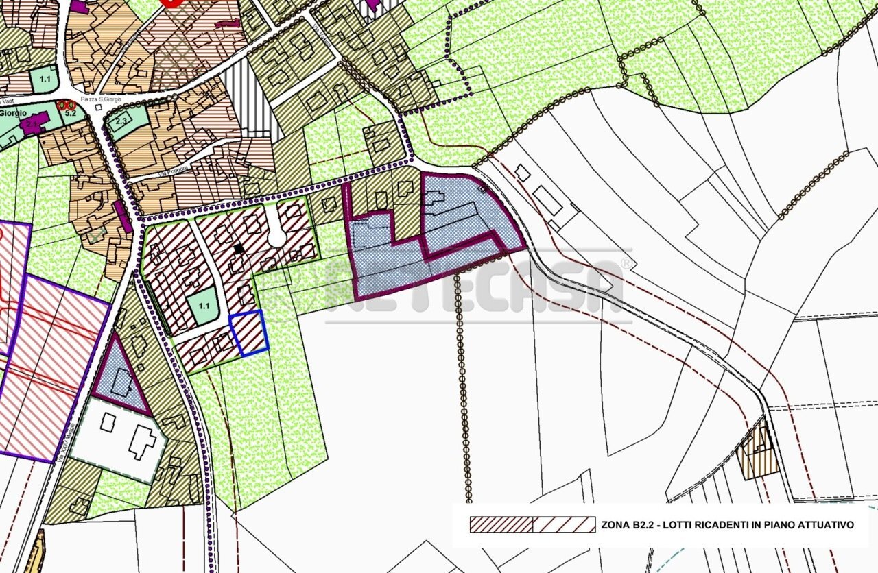 PIANO REGOLATORE - Building land Via Sandro Pertini 4, Bagnaria Arsa - floor plans 1
