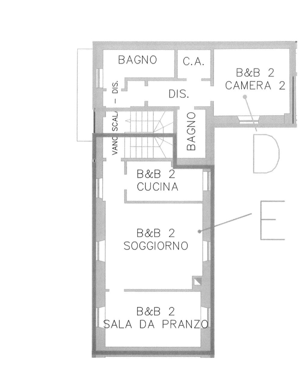 PLN P1.jpg - Quadrilocale Via Dante Alighieri 1, Cureggio - planimetria 1