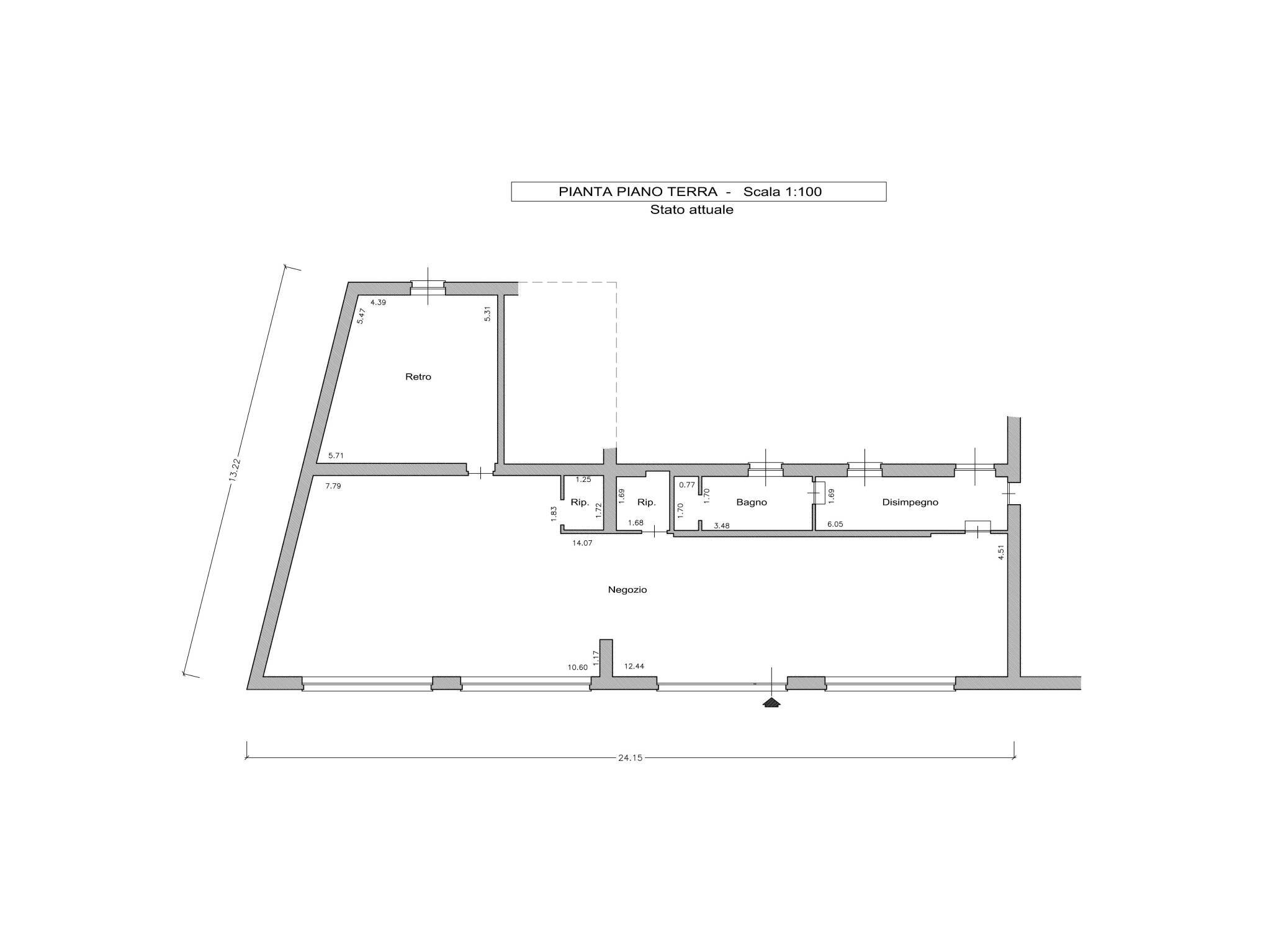 Shop Regione Taverne, 1, Villafranca d'Asti - floor plans 1