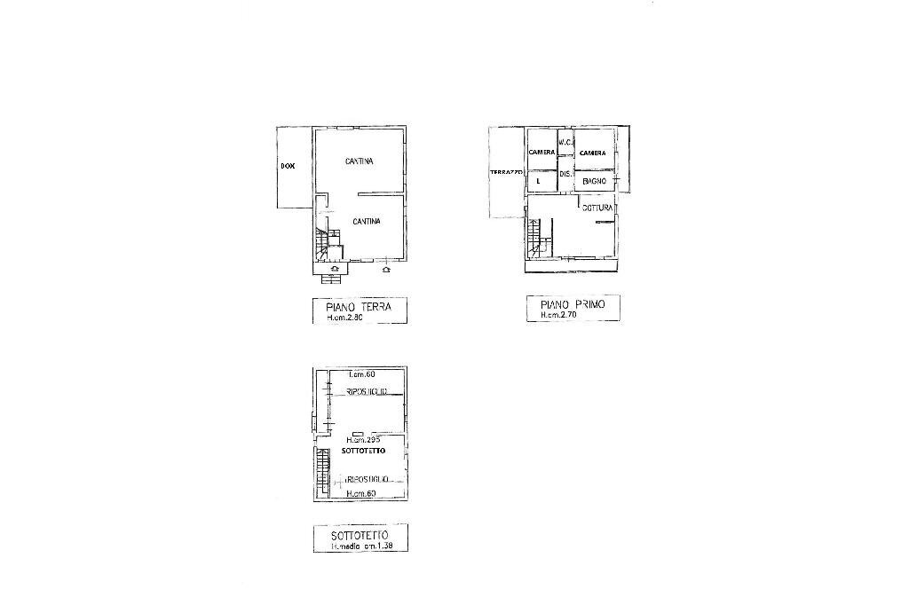 Villa Via Laghetto, Giussago - floor plans 1