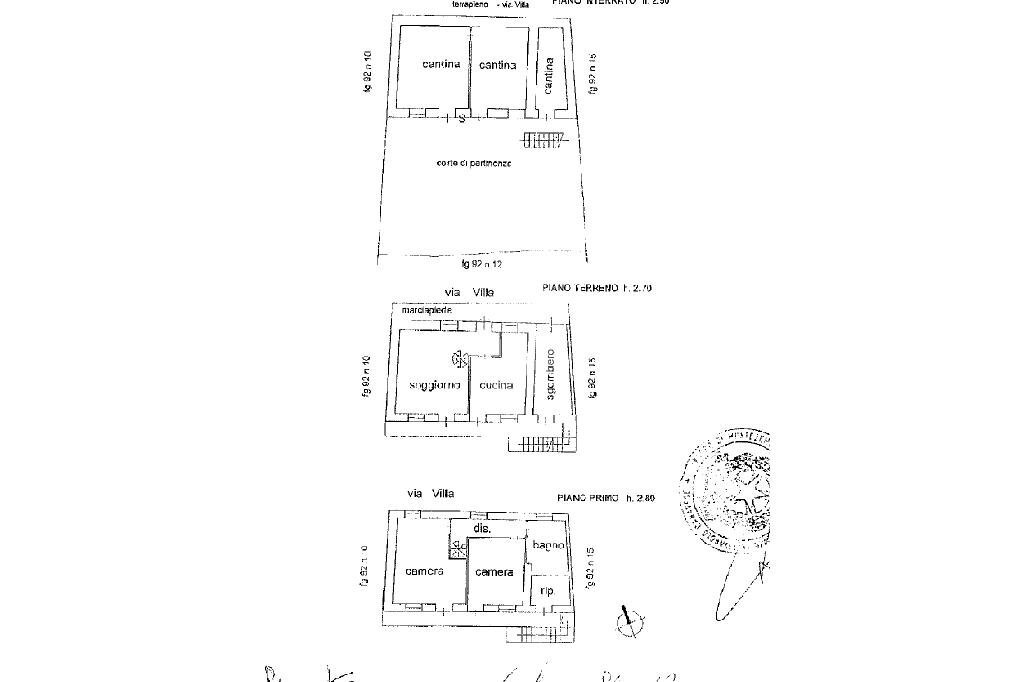 Independent house Via villa, Giaveno - floor plans 1
