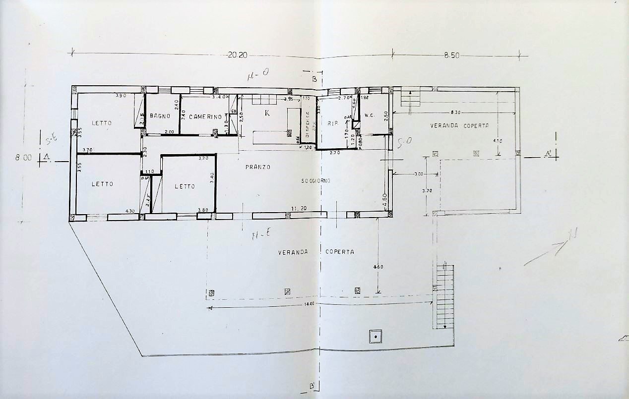 Villa contrada Marmora, Castellammare del Golfo - planimetria 1