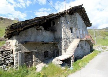 Facciata sud-ovest - Rustico Frazione Promeillian, 18, Verrayes - foto 5