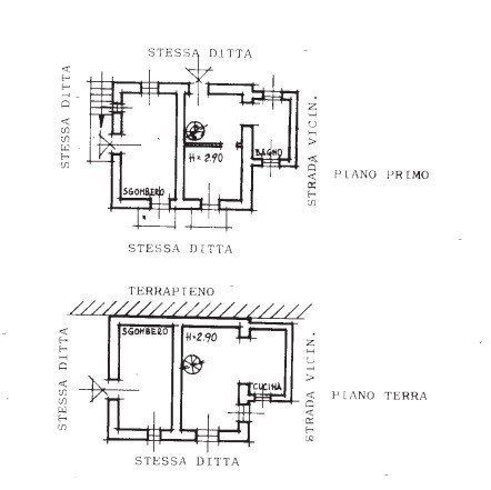 Casa indipendente all'asta via Steneri, Avegno - planimetria 1