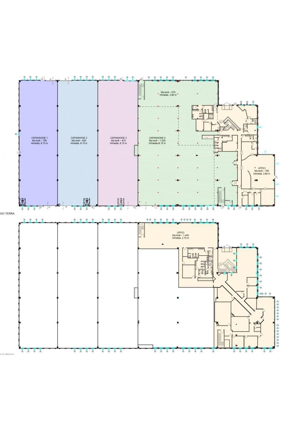 Capannone via Alcide De Gasperi, 106, Rho - planimetria 1