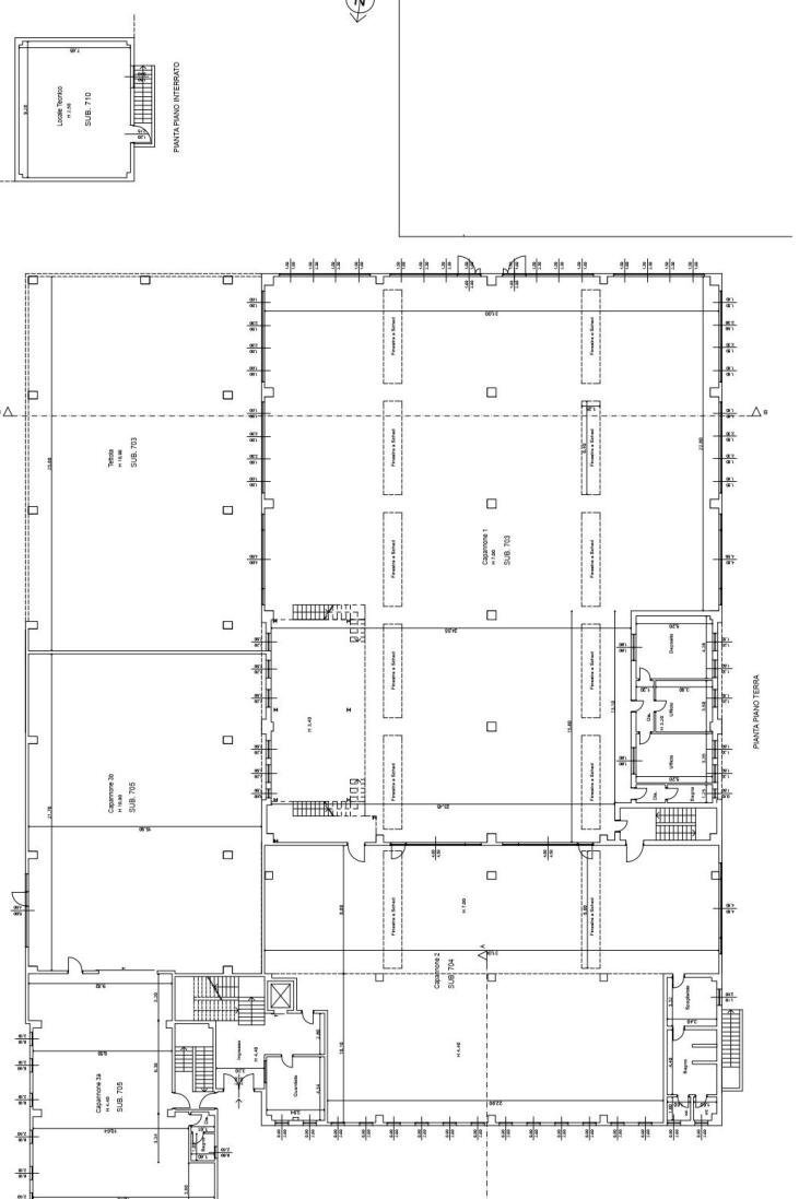 Capannone via Valera, 16, Rho - planimetria 1