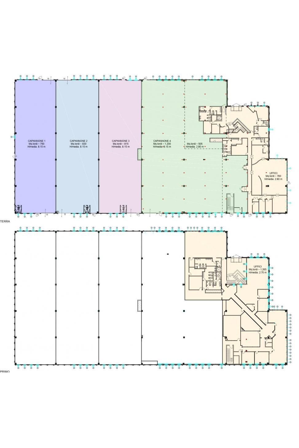 Capannone viale Alcide De Gasperi, 98, Rho - planimetria 1