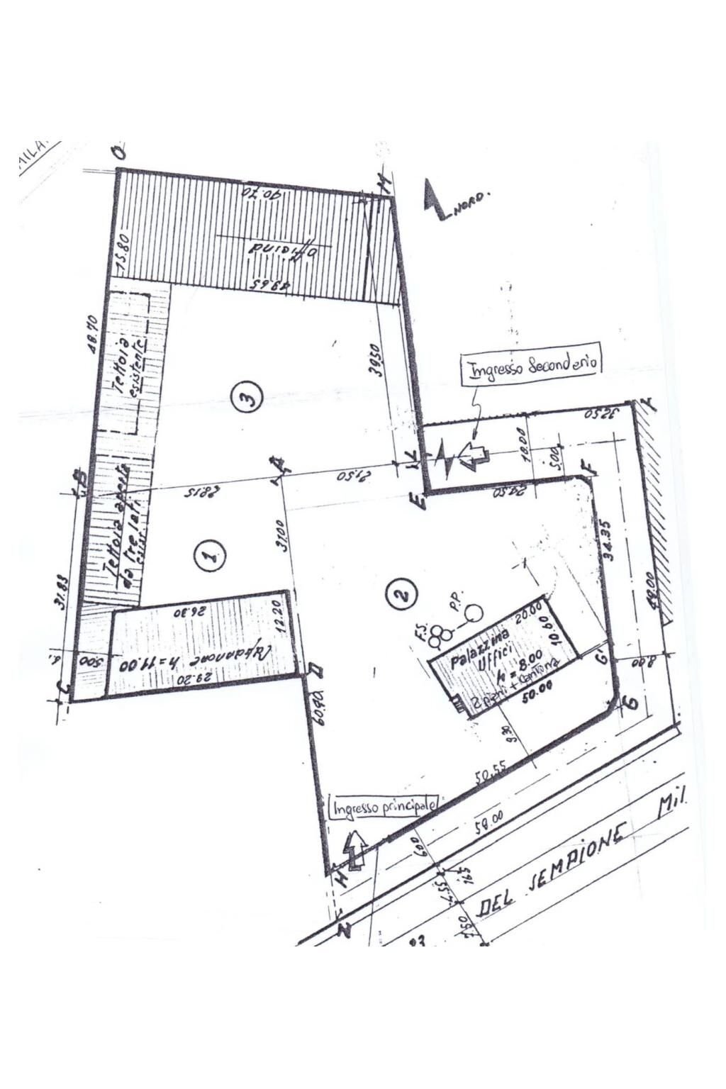 Capannone strada Statale del Sempione, 191, Pero - planimetria 1