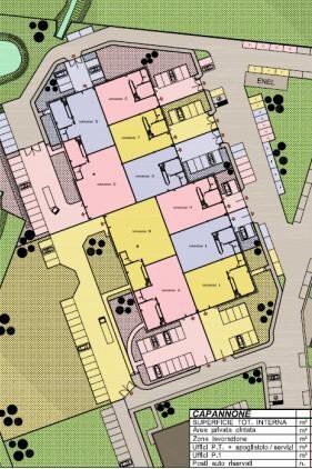 Capannone via Monte Grappa, 40, Arese - planimetria 1