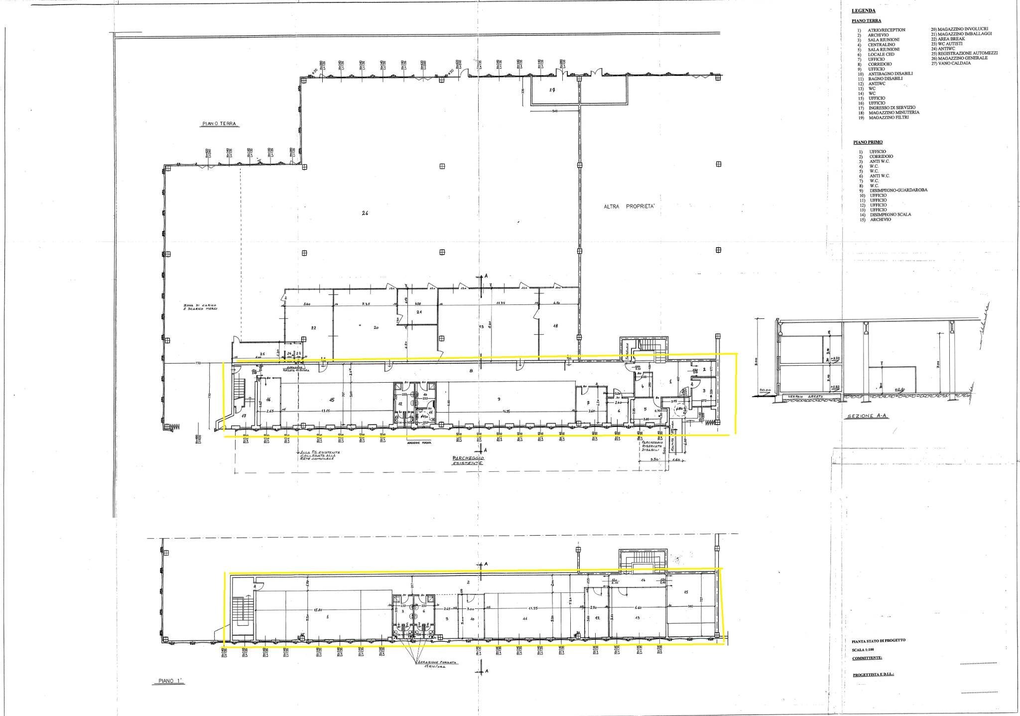 Ufficio via Alcide De Gasperi, 87, Rho - planimetria 1
