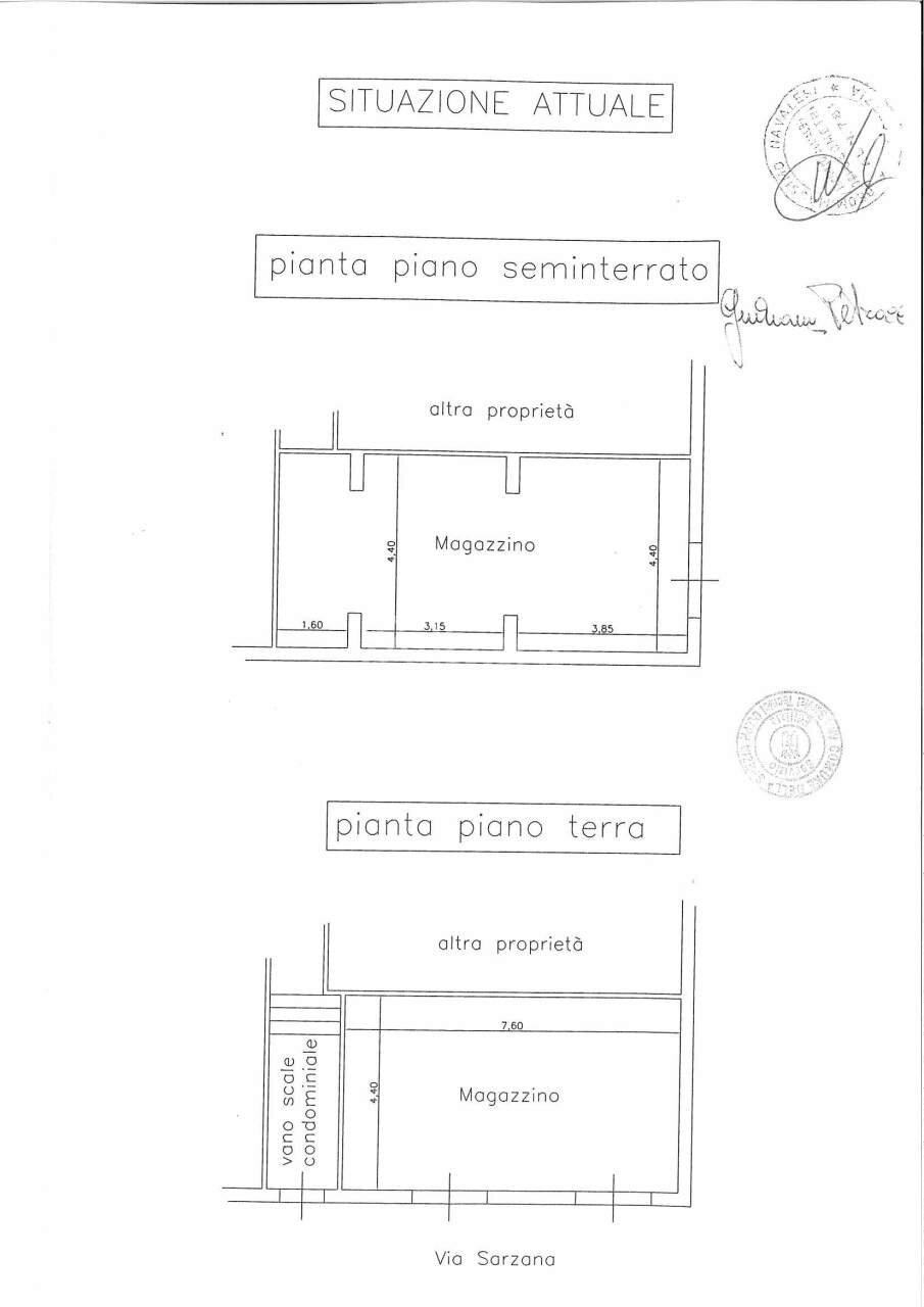 FC266_VENDITA_FONDO_COMMERCIALE_LIMONE_LA_SPEZIA - Locale Commerciale La Spezia - planimetria 1