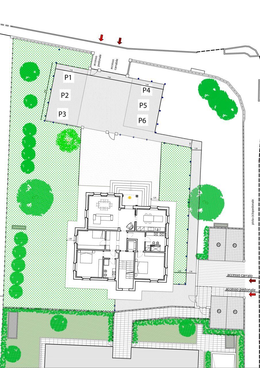 planimetria generale_con giardino.jpg - Appartamento Reggio nell'Emilia - foto 3