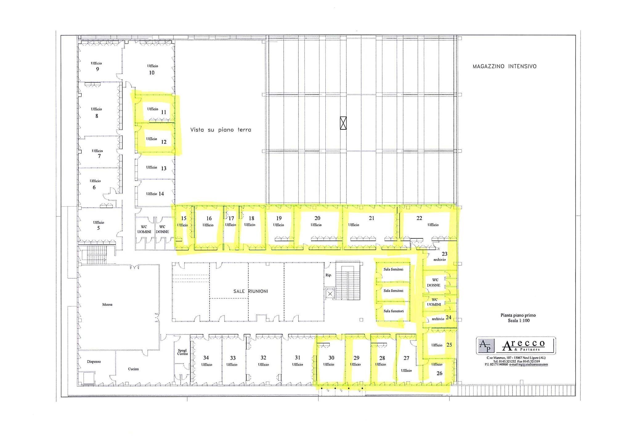 Office via Industria, Pozzolo Formigaro - floor plans 1
