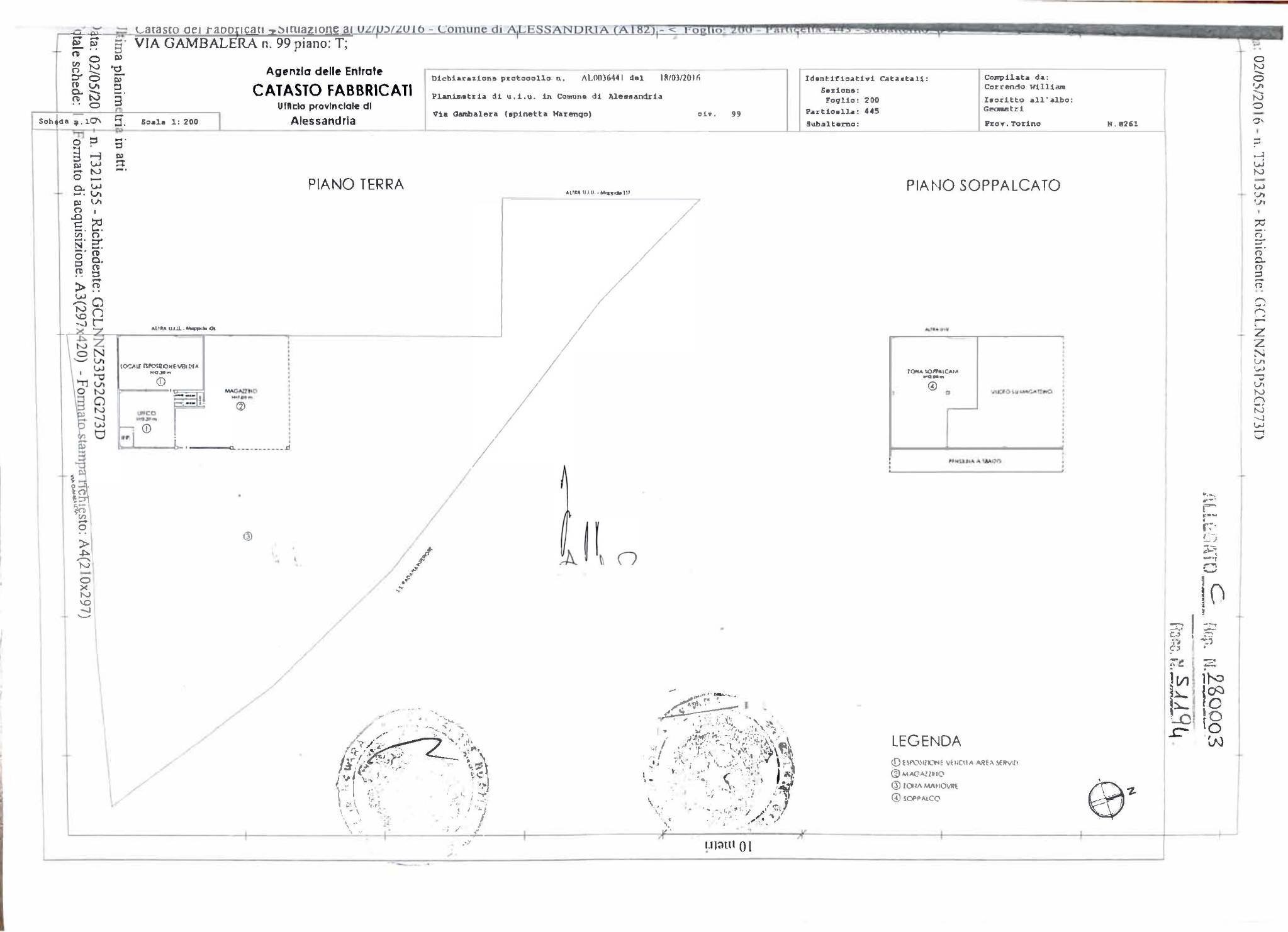 Shed Alessandria - floor plans 1