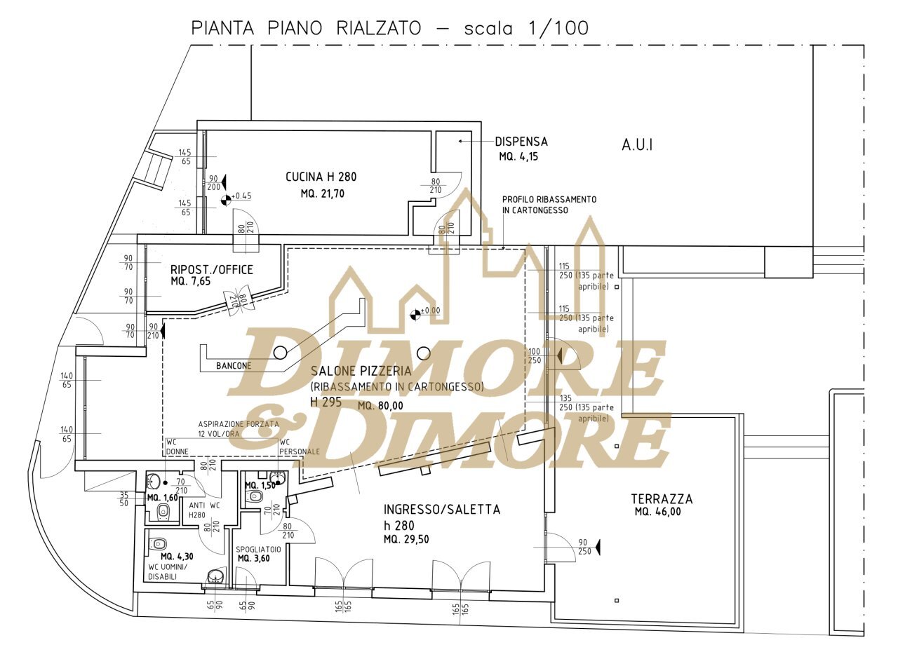 Planimetria - Restaurant Via dei Fiori  39, Brezzo di Bedero - floor plans 1