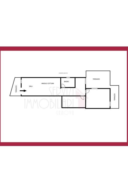 Three-room apartment via Contrada, Cicagna - floor plans 1