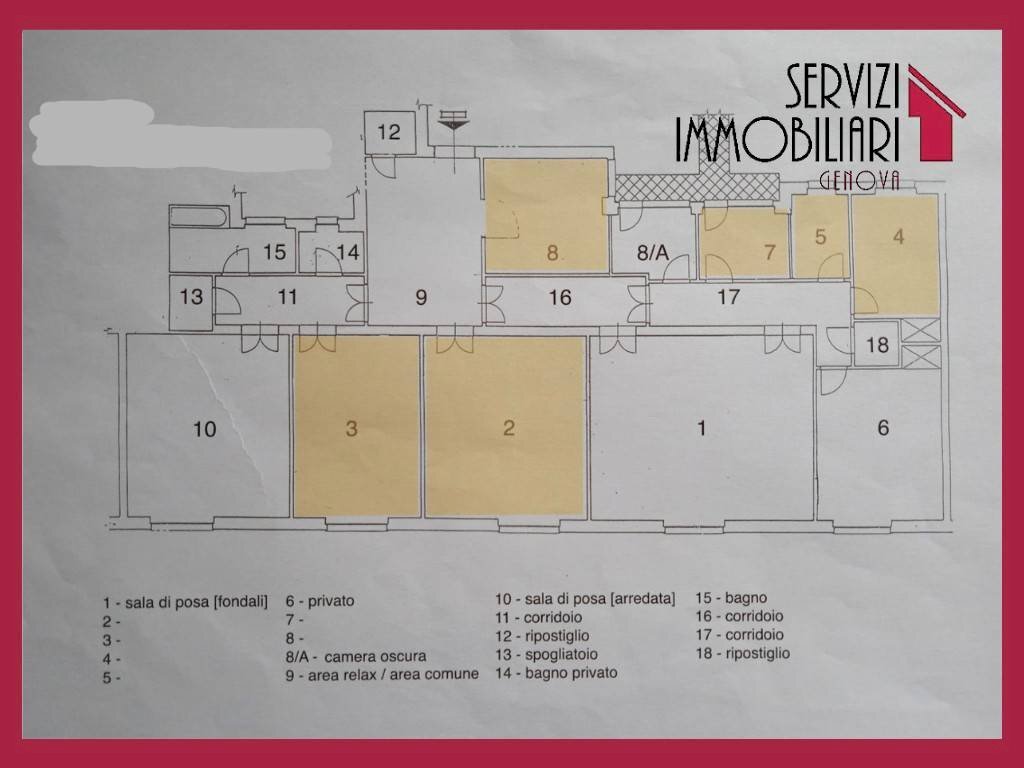 Planimetria - Ufficio piazza della Vittoria, Genova - foto 1