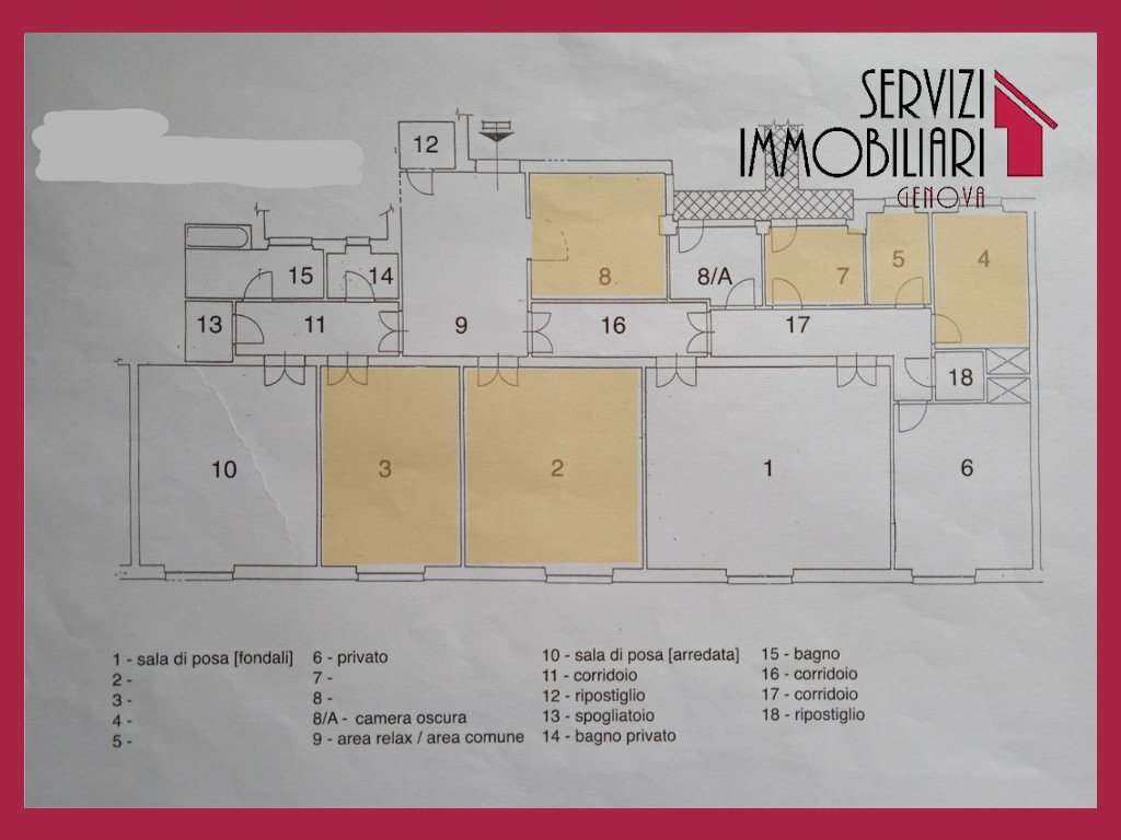 Ufficio piazza della Vittoria, Genova - planimetria 1