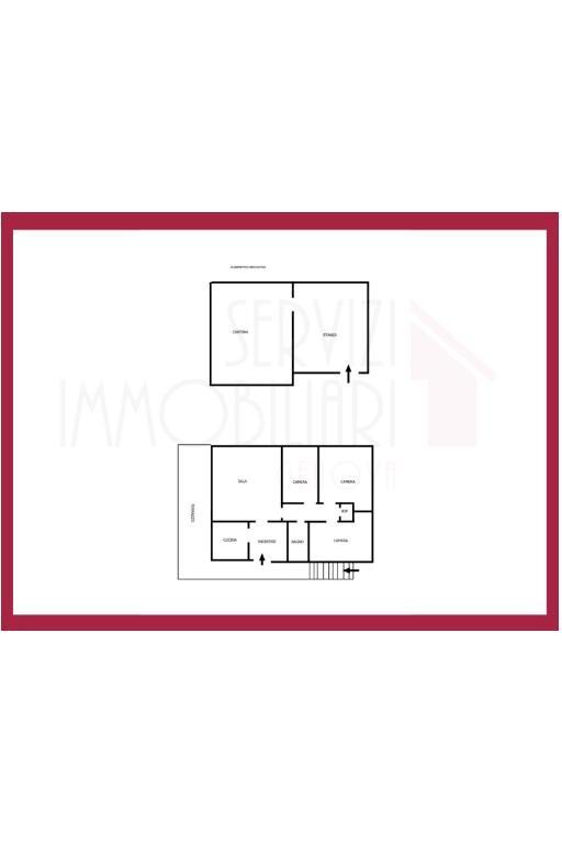 Casa indipendente via Emilio Giacomazzi, Bargagli - planimetria 1