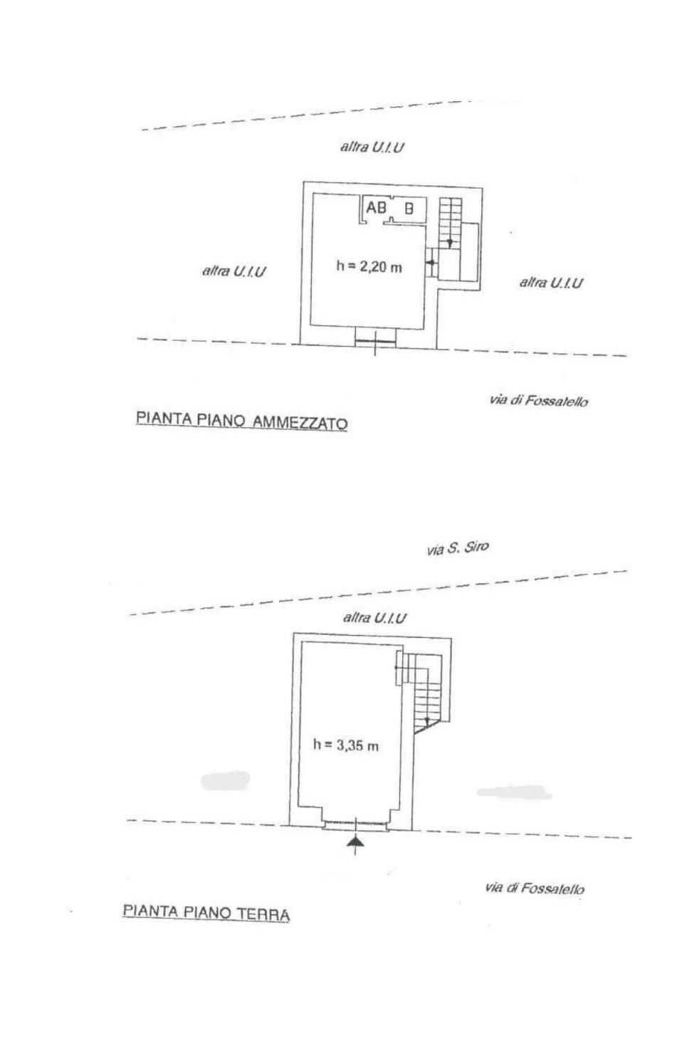 Shop via di Fossatello, Genova - floor plans 1