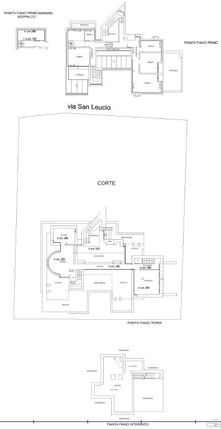 Villa Via Santa Maria, 16, Isernia - floor plans 1