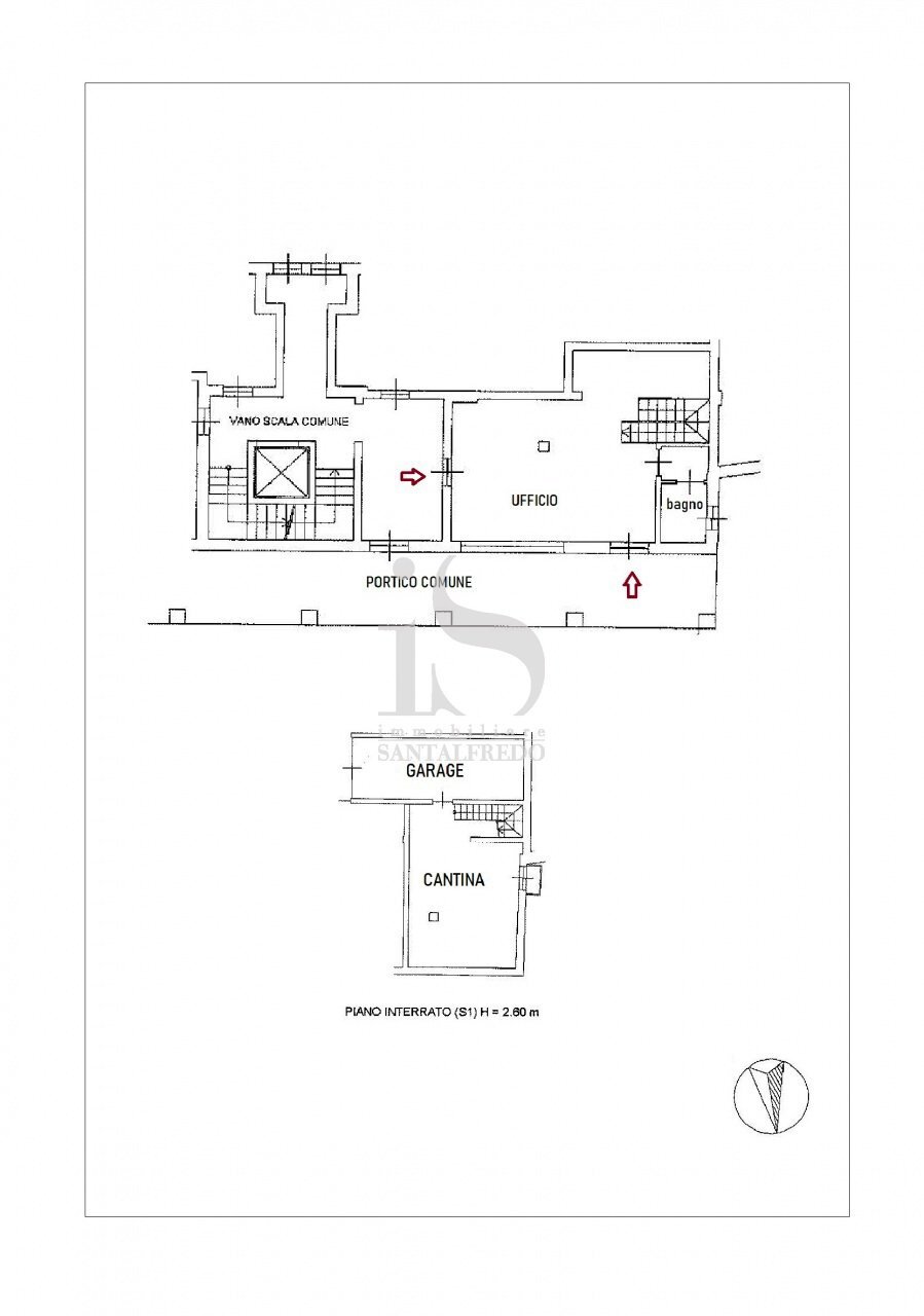 Office VIA SAURO, 12, Concorezzo - floor plans 1
