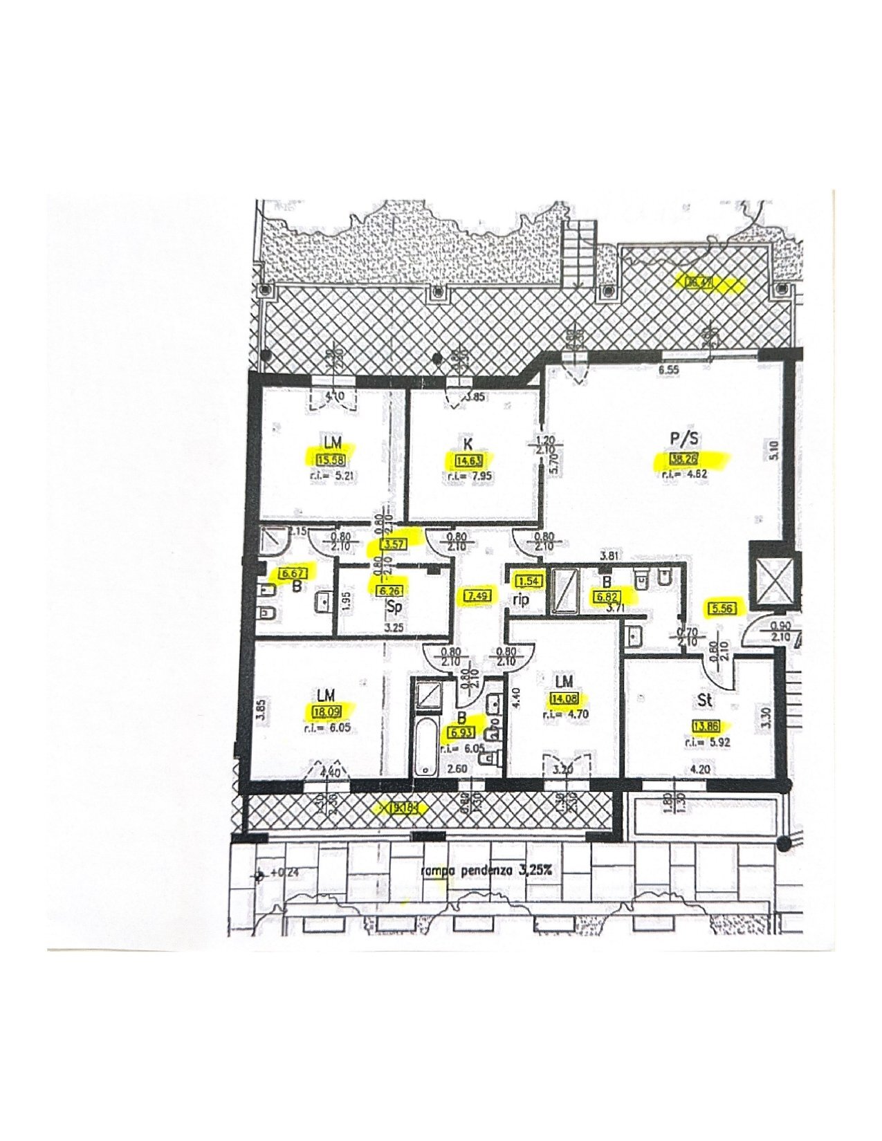 Apartment soliani, Modena - floor plans 1