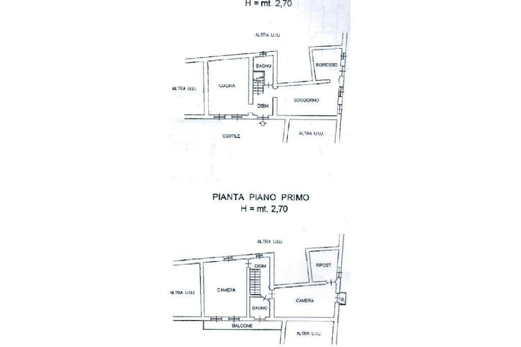 Casa semi indipendente Vicolo rivarossa, Lombardore - planimetria 1