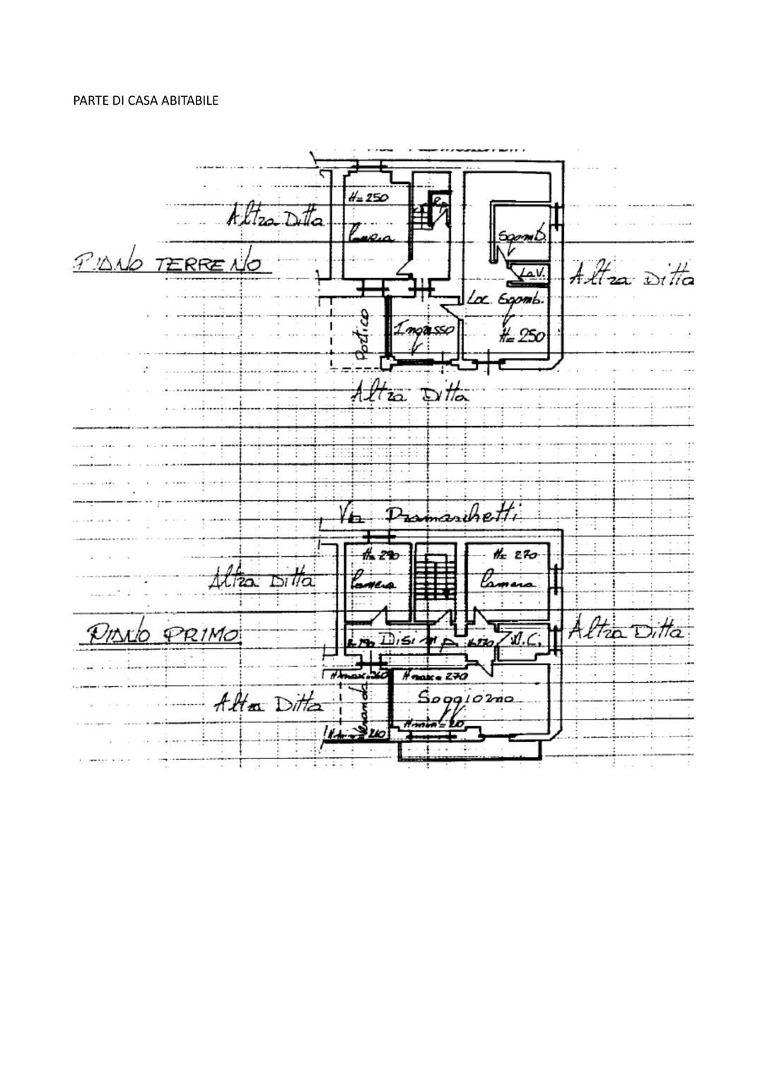 Rustico via Pramarchetti, 61, Villar San Costanzo - planimetria 1