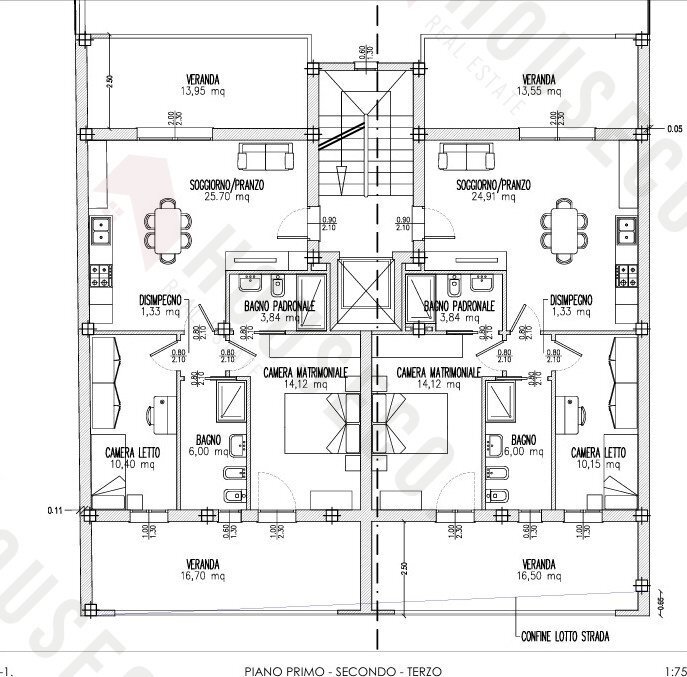 planimetria - Three-room apartment Quartu Sant'Elena - floor plans 1