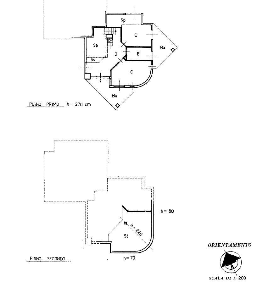 Villa Via Corrado Gex, Nus - planimetria 1