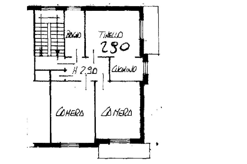 Trilocale Via Settimo, Leini - planimetria 1