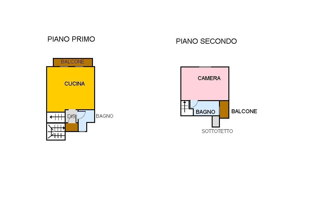Two-room apartment Via Hugonin, Chatillon - floor plans 1