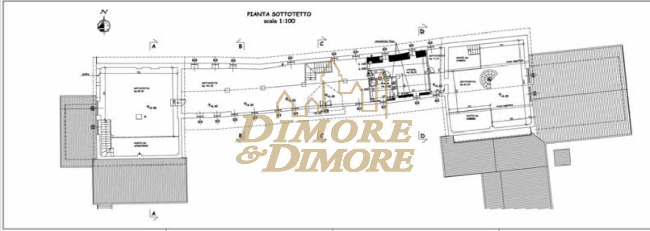 pianta sottotetto.jpg - Casale Via Castello 11, Agrate Conturbia - planimetria 1