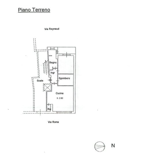 Trilocale Via Roma, 48, Paesana - planimetria 1
